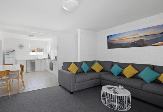 Seaside Holiday Resort Accessible lounge and kitchen