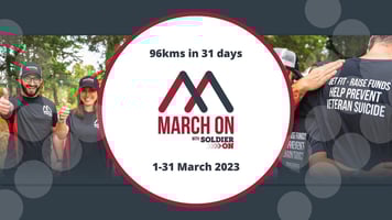 March On with Soldier On to raise awareness and funds for veterans and their families.