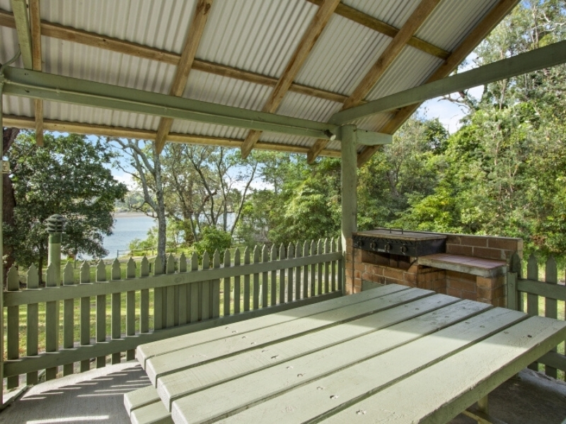 BBQ and picnic area at Haven Holiday Resort, Sussex Inlet