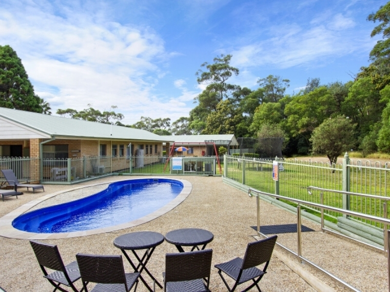 Pool Area with accessible ramp at Haven Holiday Resort, Sussex Inlet