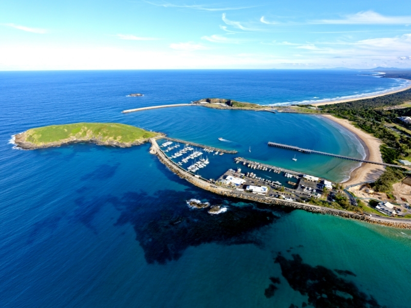 Coffs Harbour accessible Jetty and Marina  - Riverside Holiday Resort, Urunga on the Coffs Harbour Coast 