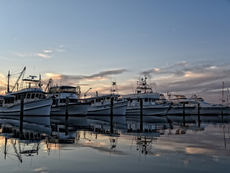 Sunset at Nelson Bay Marina - Seaside Holiday Resort, Fingal Bay, Port Stephens